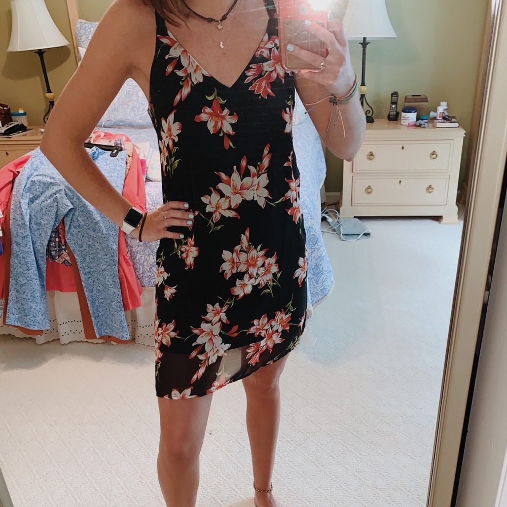 Black Floral Dress